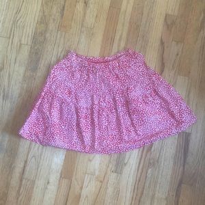 red floral zara skirt